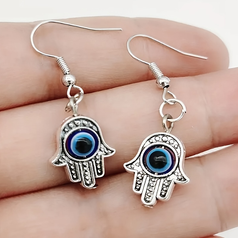 Women's Vintage Evil Eye Pendant Earrings